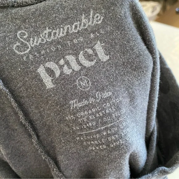 Pact Camo Leggings Womens Size Medium Organic Cotton Black Gray Camouflage Grey - Picture 5 of 7